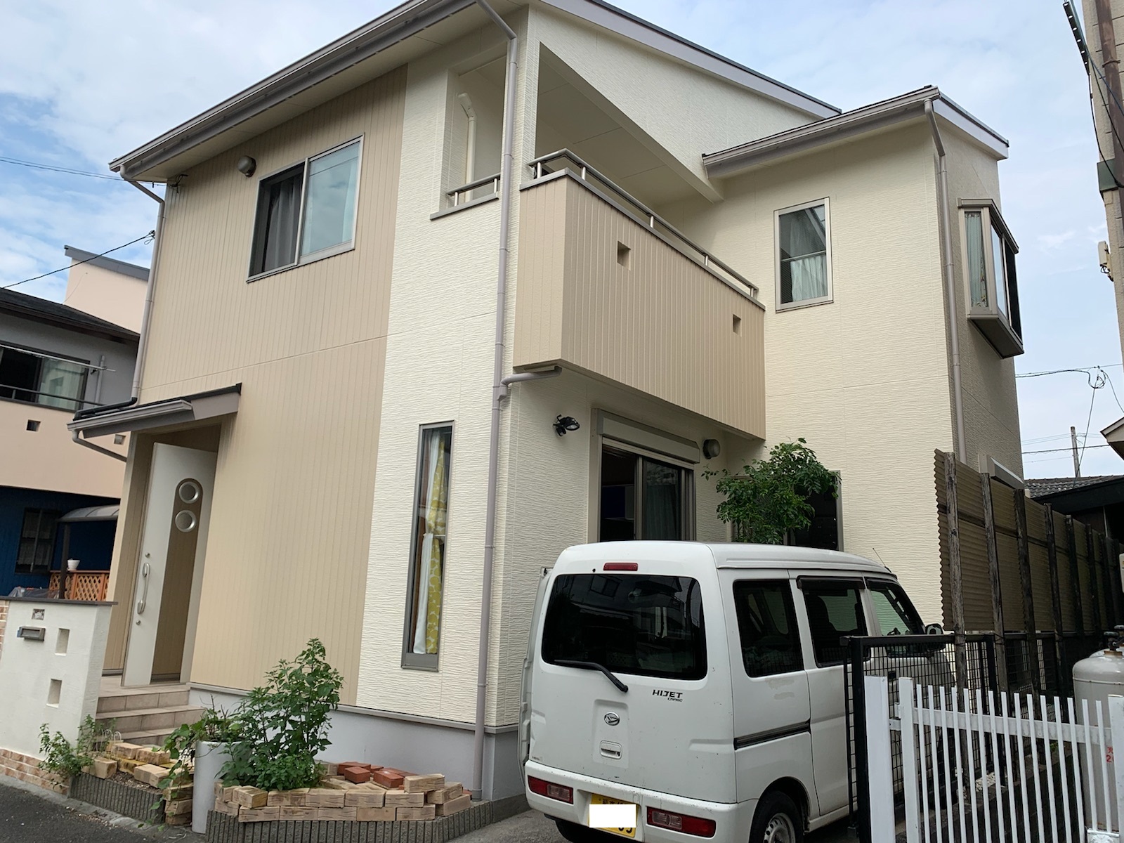 熊本市東区W様邸屋根塗装・外壁塗装工事施工後