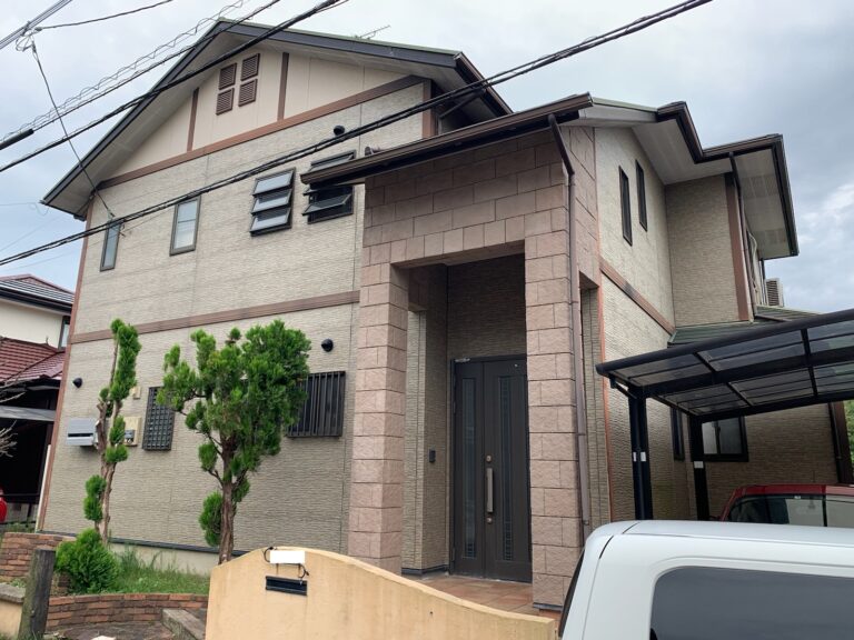 熊本県合志市屋根塗装・外壁塗装工事施工前