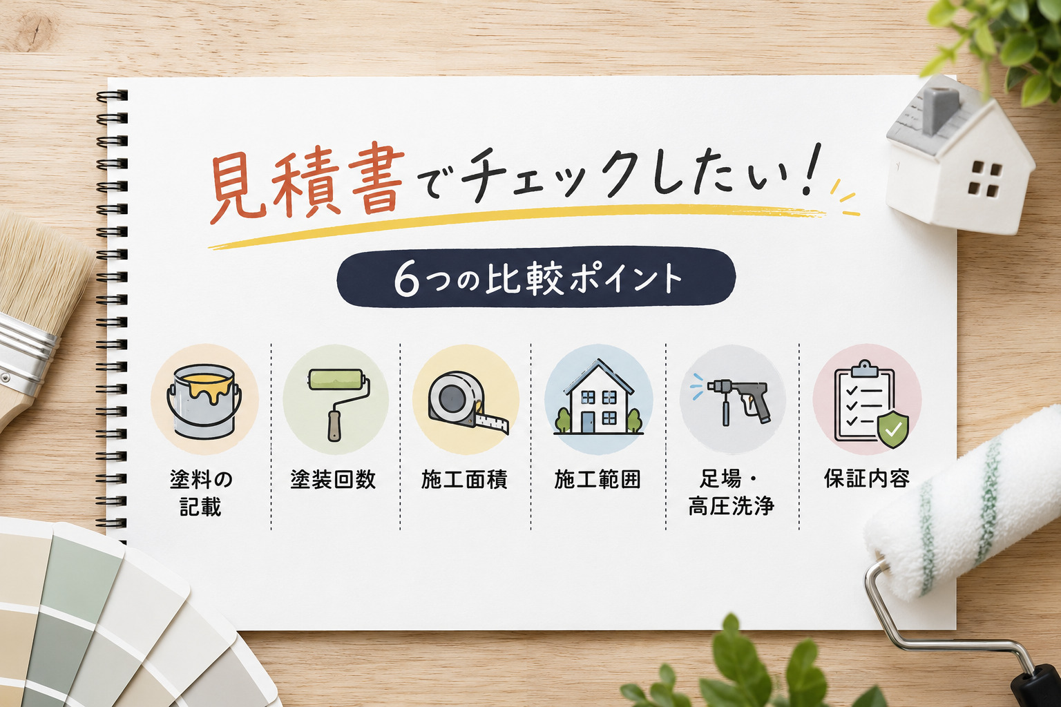 見積書でチェックしたい6つの比較ポイント